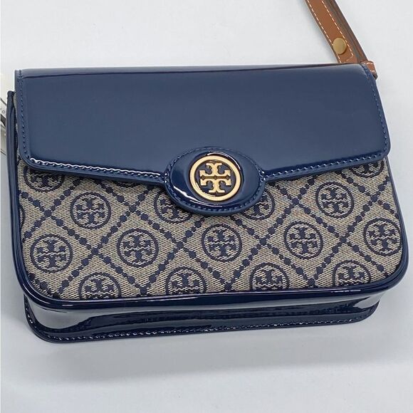 Tory Burch Robinson T Monogram Convertible Shoulder Bag - Picture 7 of 14